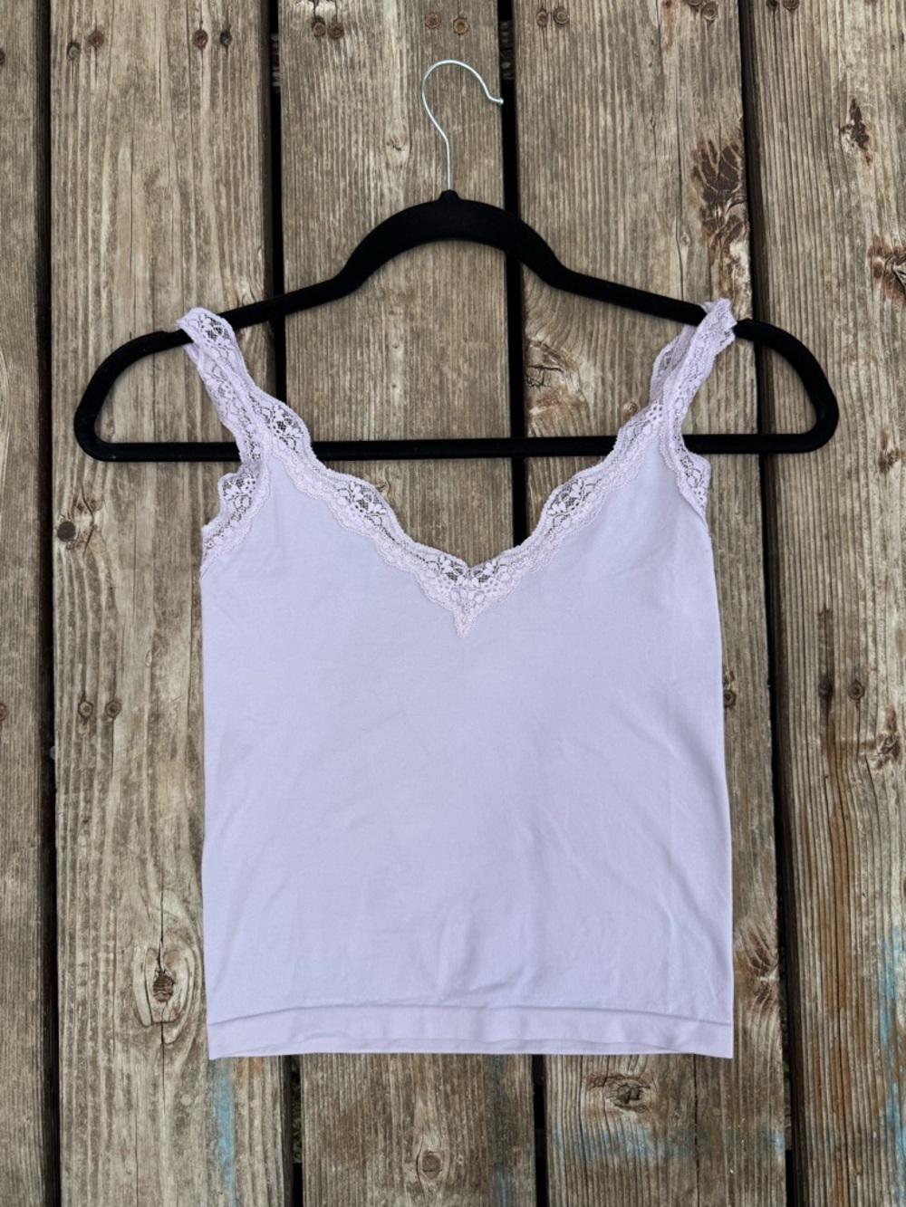 Wild Fable Lace Trim V-Neck Cami Tank Top - Light Lavender